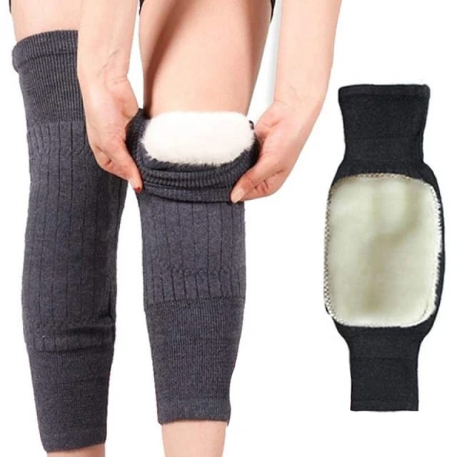 2pcs Cashmere Knee Pads Winter Warm Men women